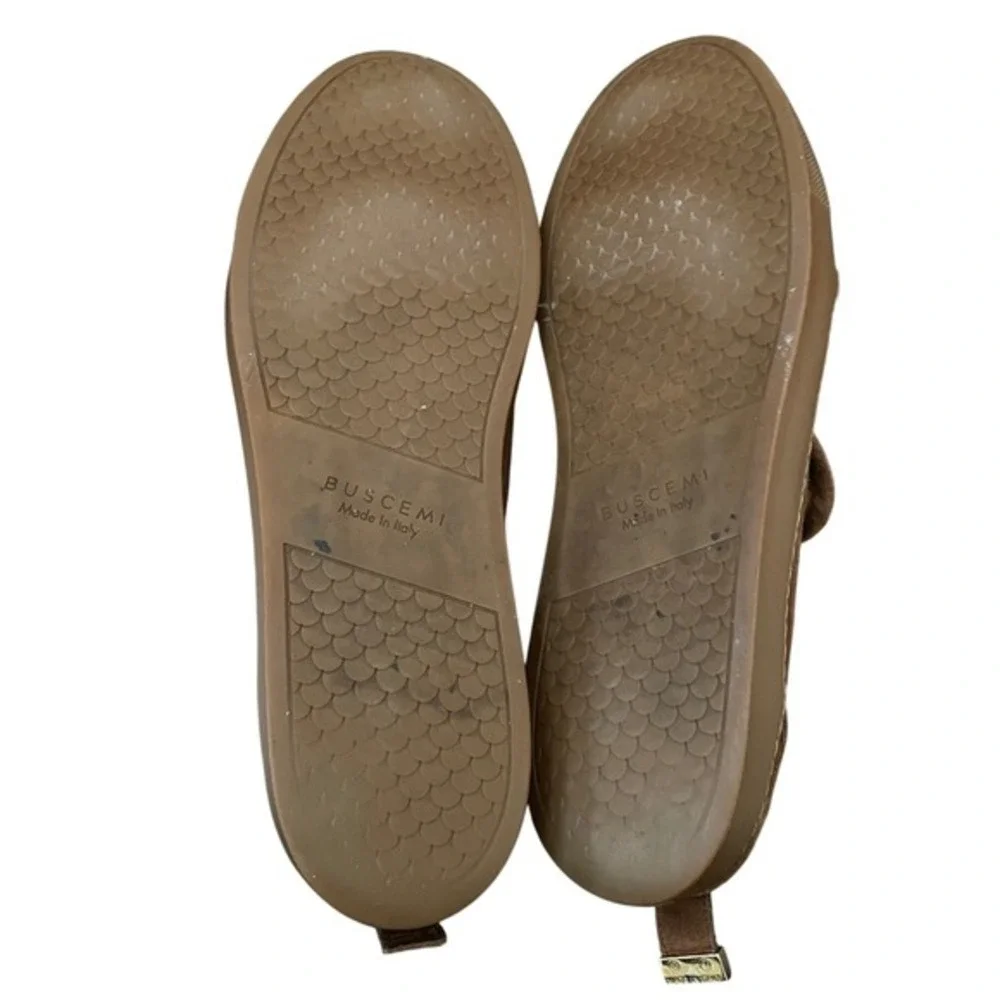 BUSCEMI‎ Mens Brown Woven Leather Suede Slip On Loafers Italy 48 Quiet Luxury
